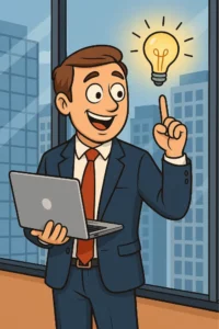 business owner who has found where to outsource content creation