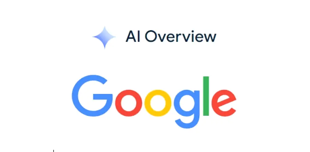 image avec écrit dessus AI Overview et Google