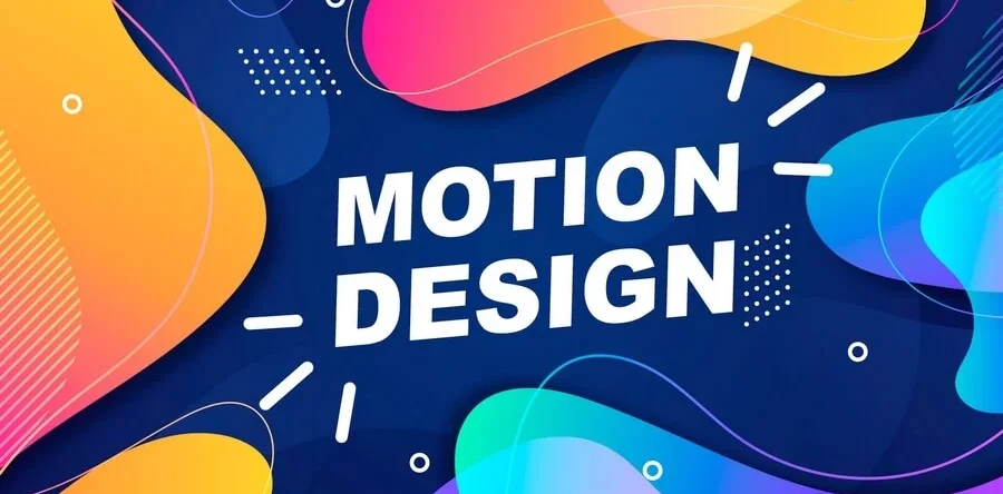 coloriage de formes et de lettres illustrant la vidéo motion design